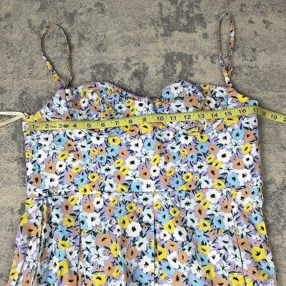 NWT Agua by Agua Bendita Mambo La Fania Lila Multicolor Floral Spring Sz L - Picture 11 of 16